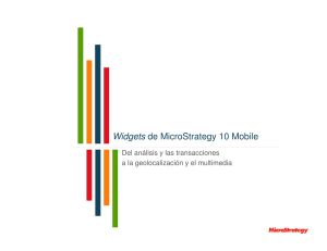 Widgets de MicroStrategy 10 Mobile
