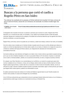 Buscan a la persona que cortó el cuello a Rogelio Pérez en San Isidro