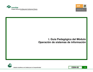 I. Guía Pedagógica del Módulo Operación de sistemas de información