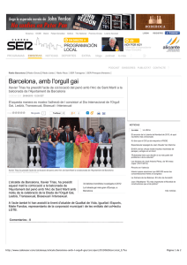 Barcelona, amb l`orgull gai