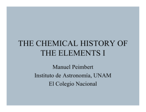 the chemical history of the elements i