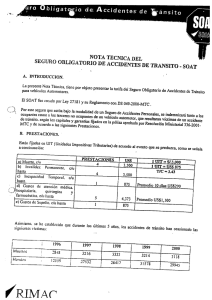 Nota Técnica - RIMAC Seguros