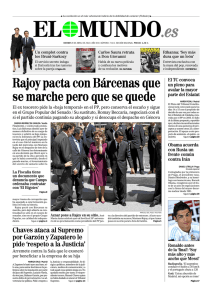 Rajoy pacta con Bárcenas que se marche pero que se quede