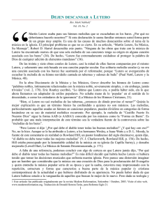DEJEN DESCANSAR A LUTERO