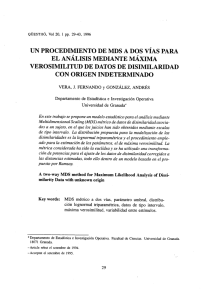 un procedimiento de mds a dos vías para el análisis