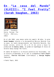 Sarah Vaughan, 1963