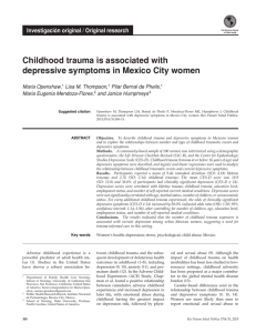 Childhood trauma is associated with depressive