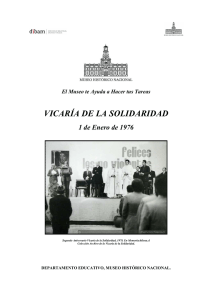 Vicaría de la Solidaridad 1 enero 1976