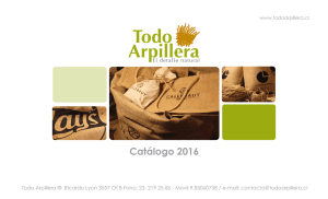 Catálogo 2016 - Todo Arpillera