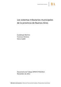 Los sistemas tributarios municipales de la provincia de Buenos Aires