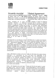 Acuerdo mundial - UNI Global Union