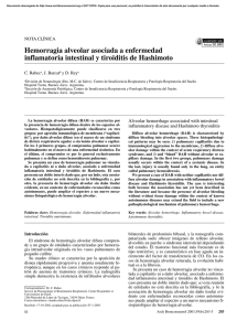 Hemorragia alveolar asociada a enfermedad inflamatoria intestinal