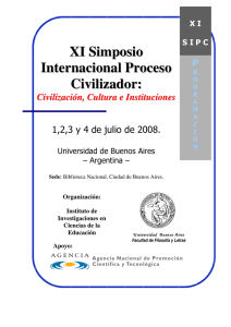 XI Simposio Internacional Proceso Civilizador