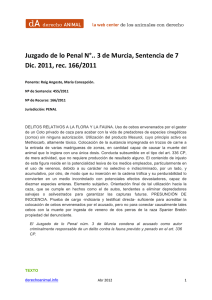 Juzgado(de(lo(Penal(N°..(3(de(Murcia,(Sentencia(de(7( Dic.(2011
