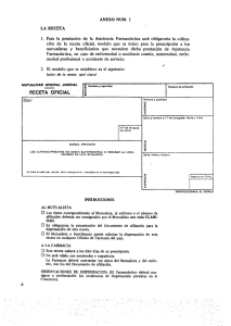 ANEXO NUM. l LA RECETA - Colegio Oficial de Farmacéuticos de