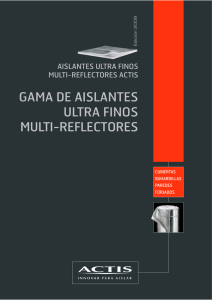 GAMA DE AISLANTES ULTRA FINOS MULTI