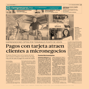 Pagos con tarjeta atraen clientes a micronegocios