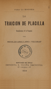 TRAICIÓN DE PLACILLA - Biblioteca del Congreso Nacional de Chile