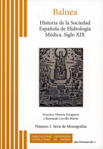 Historia de la Sociedad Española de Hidrología Médica. Siglo XIX
