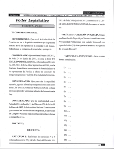 Decreto No. 275-2013 Ref Ley de Seguridad Poblacional