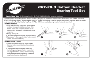 BBT-30.3 Bottom Bracket Bearing Tool Set