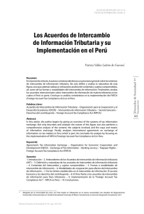 Los Acuerdos de Intercambio de Información Tributaria y su
