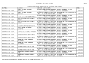 UNIVERSIDAD ESTATAL DE MILAGRO FECHAS DE