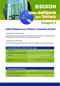 Cables Multipares / Español