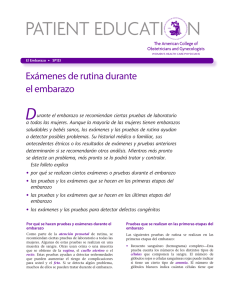 Patient Education Pamphlet, SP133, Exámenes de rutina