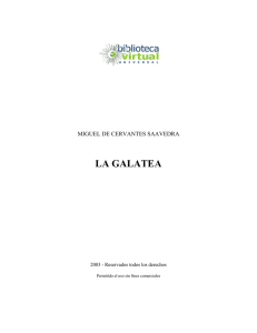 la galatea - Biblioteca Virtual Universal