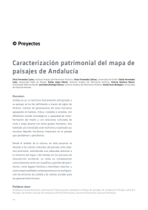 Caracterización patrimonial del mapa de paisajes de Andalucía