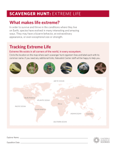 What makes life extreme? Tracking Extreme Life