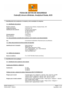 cloruro dihidrato, Analytical Grade, ACS