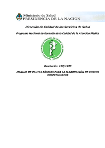 R.M. 120/1998 - Ministerio de Salud de la Nación