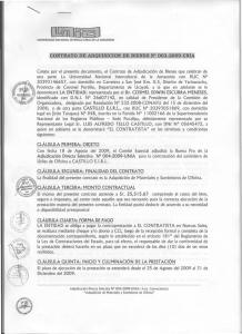 contrato de adquisicion de bienes n° 003-2009-unia