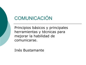 Comunicación Inés Bustamante