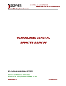 Toxicologia General. Apuntes Básicos