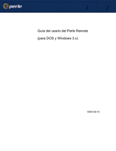 Guía del usario del Perle Remote (para DOS y Windows 3.x)