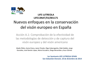Nuevos enfoques en la conservación del visón europeo en España
