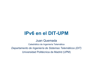 IPv6 en el DIT-UPM