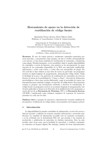 Herramienta de apoyo en la detección de reutilización de código