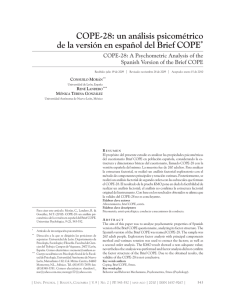 COPE-28: un análisis psicométrico de la versión en español del