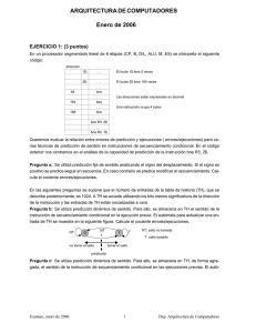 ARQUITECTURA DE COMPUTADORES Enero de 2006