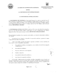 Acuerdo de Cooperación Académica entre la Universidad de