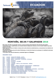 taranna selva montaña y galapagos ecuador 2016
