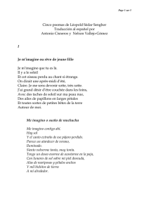 Cinco poemas de Léopold Sédar Senghor. Traducción al español