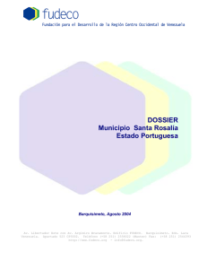 DOSSIER Municipio Santa Rosalía Estado Portuguesa