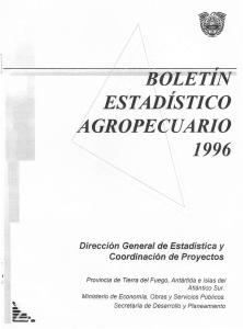 Boletín Estadístico Agropecuario 1996