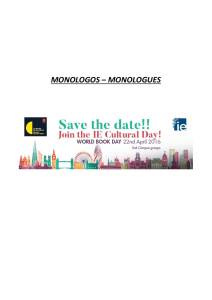 monologos – monologues