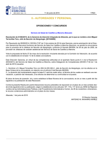 ii.- autoridades y personal - Servicio de Salud de Castilla